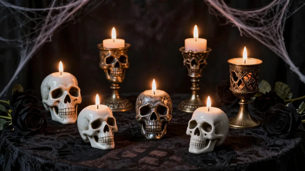15 Skull Candle Holder Ideas With Dark Aesthetic Charm