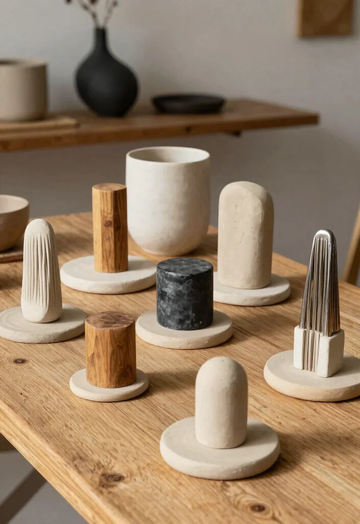 16 Clay Photo Stand Ideas With Cute DIY Touch - 10. Combined Materials Stands 1