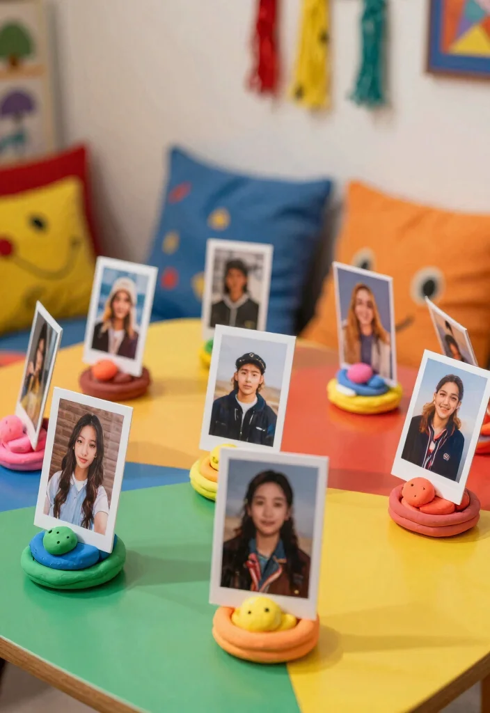 16 Clay Photo Stand Ideas With Cute DIY Touch - 14. Interactive Photo Stands 1