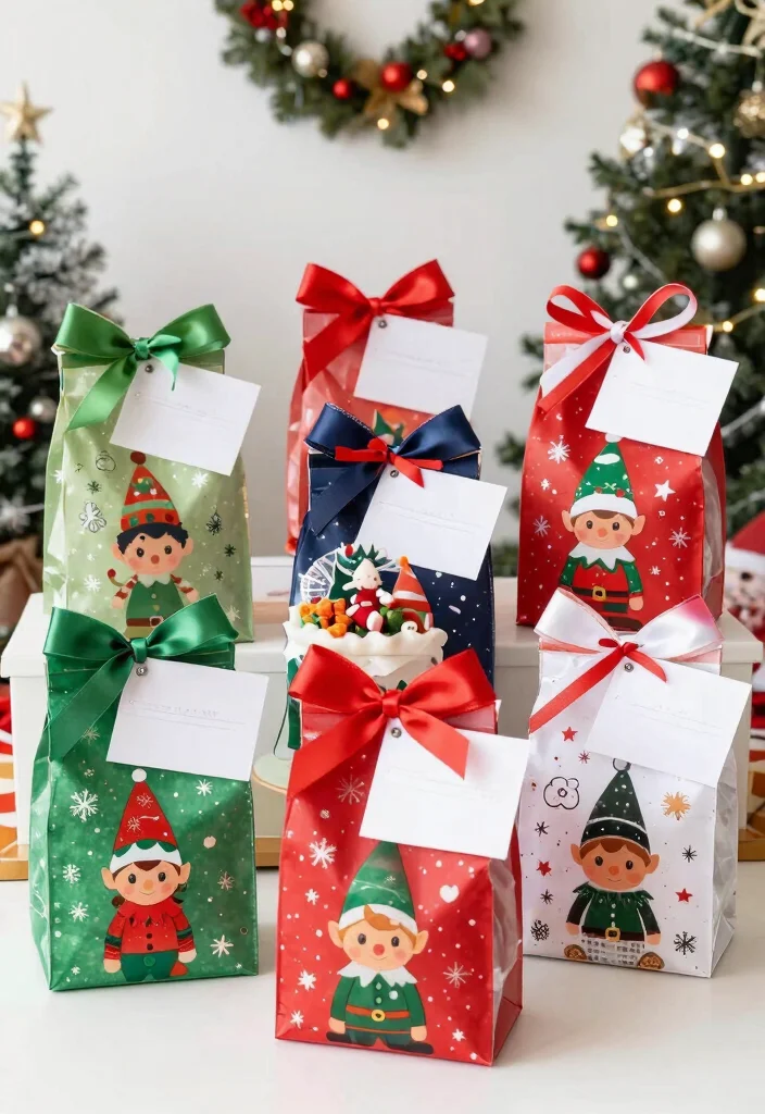16 Elf on the Shelf Birthday Ideas With Cute Surprises - 12. Elf-Themed Goodie Bags 1