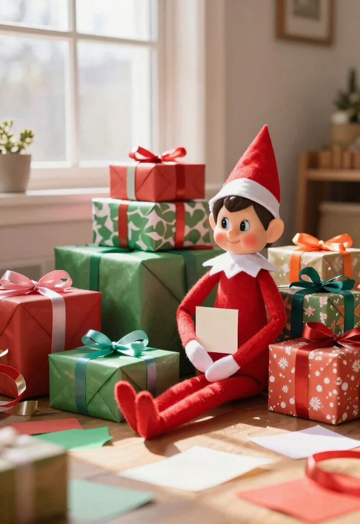 16 Elf on the Shelf Birthday Ideas With Cute Surprises - 2. Elf’s Gift Surprise 1
