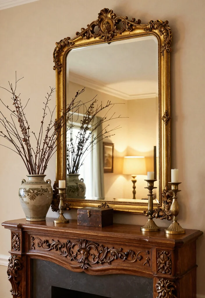 16 Mirrors on Mantle Ideas That Reflect Style Beautifully - 4. Large Statement Mirrors 1