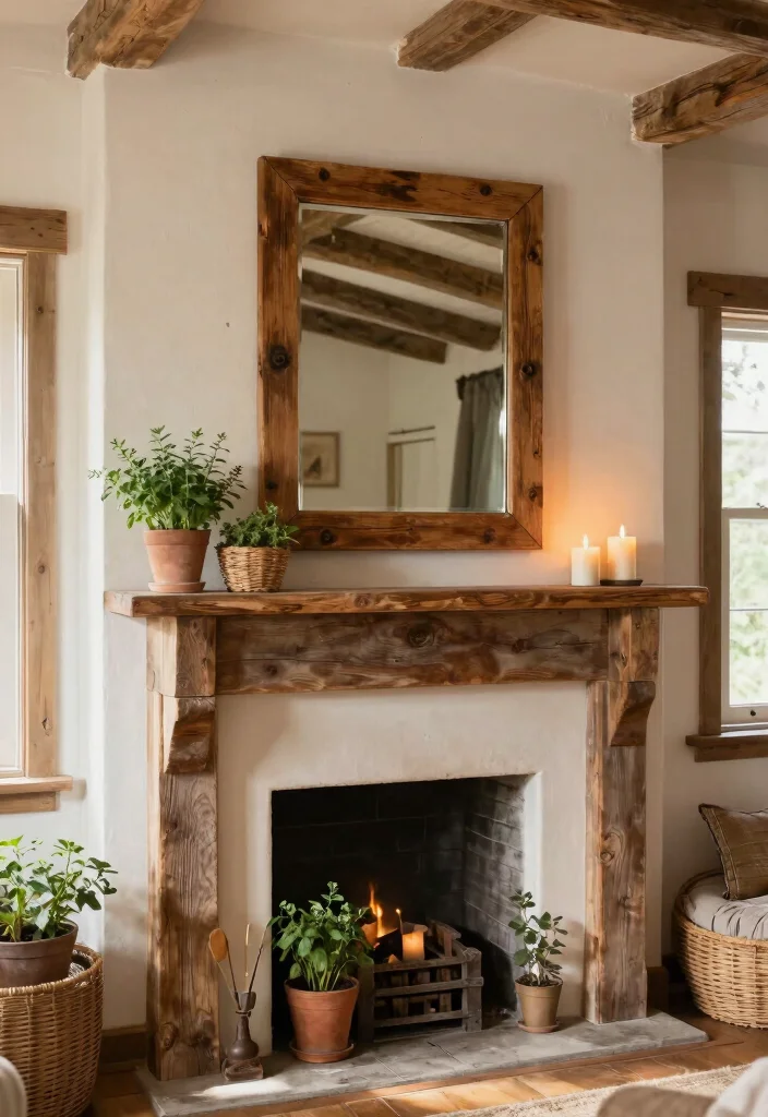 16 Mirrors on Mantle Ideas That Reflect Style Beautifully - 5. Farmhouse Style Mirrors 1