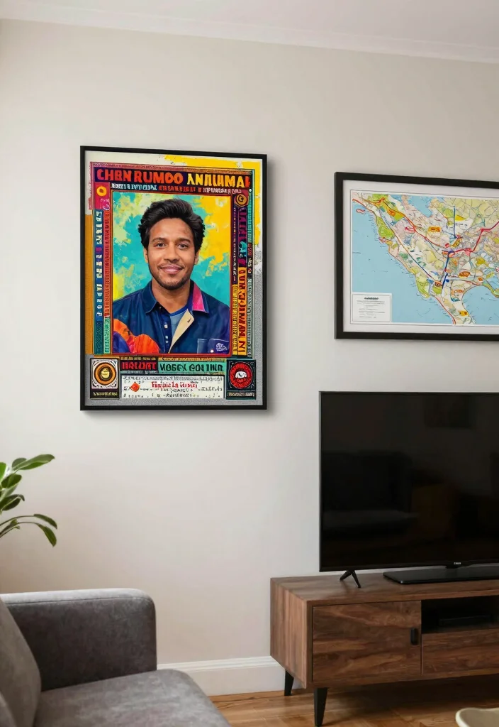 16 Side of TV Wall Decor Ideas That Complete Your Space - 11. Personalized Wall Accents 1