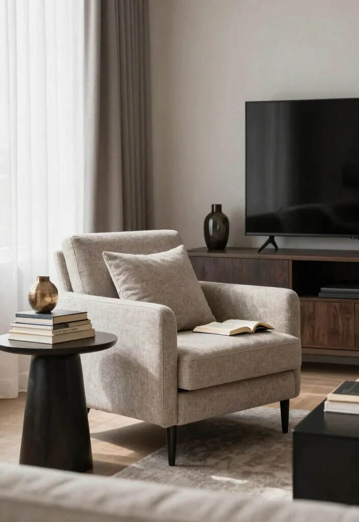 16 Side of TV Wall Decor Ideas That Complete Your Space - 15. Create a Cozy Reading Nook 1