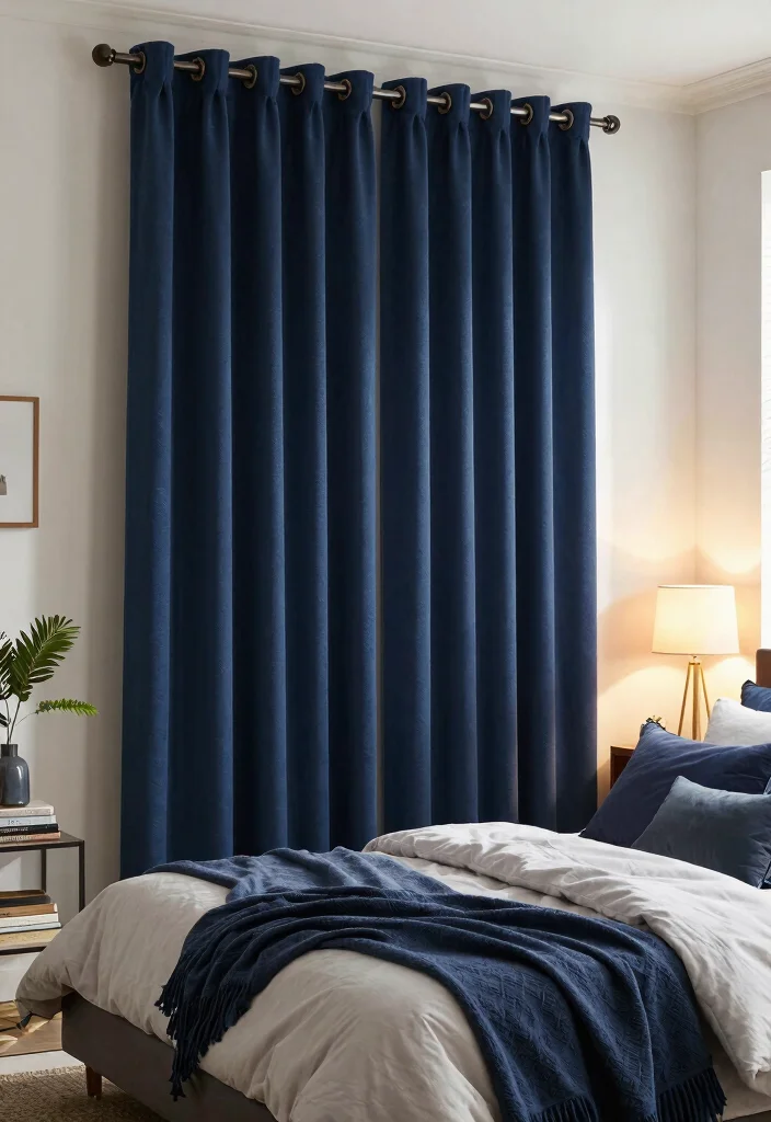 16 Wall Curtains Bedroom Ideas That Elevate Your Space - 6. Blackout Curtains for Ultimate Privacy 1