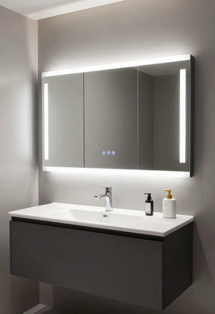 17 Double Vanity Mirrors Ideas With Luxe Bathroom Style - 15. Smart Mirrors 1