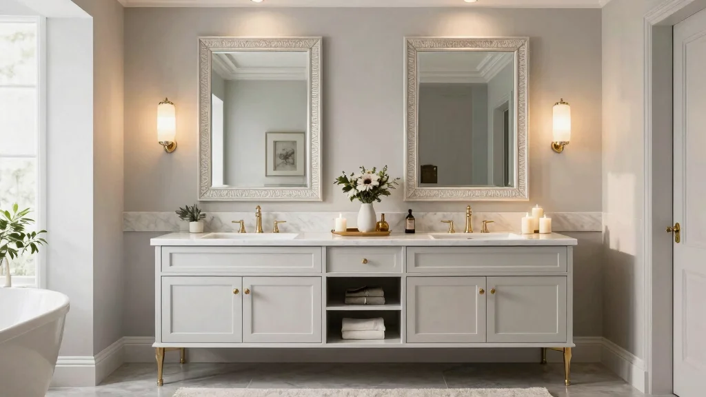 17 Double Vanity Mirrors Ideas With Luxe Bathroom Style