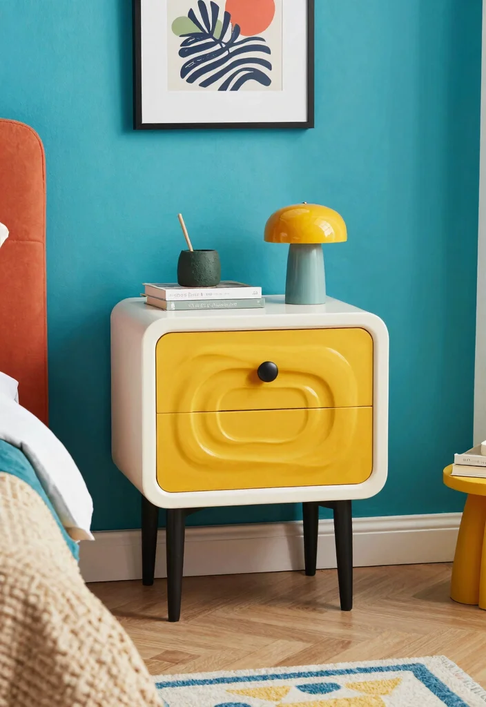 17 Modern Floating Nightstand Ideas With Sleek Design - 15. Artistic Floating Nightstand 1