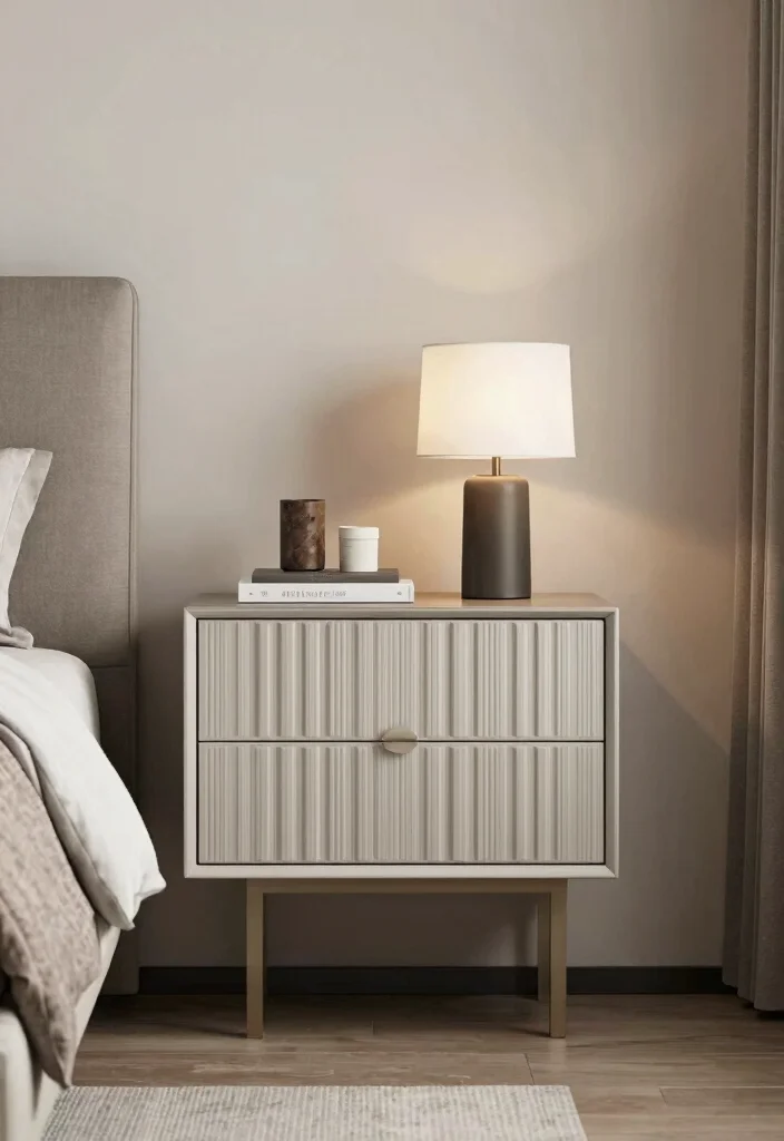 17 Modern Floating Nightstand Ideas With Sleek Design - 16. Floating Nightstand with Decorative Paneling 1