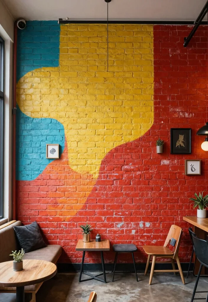 18 Cheap Wall Decor Ideas That Look Expensive - 16. Painted Brick Wall 1