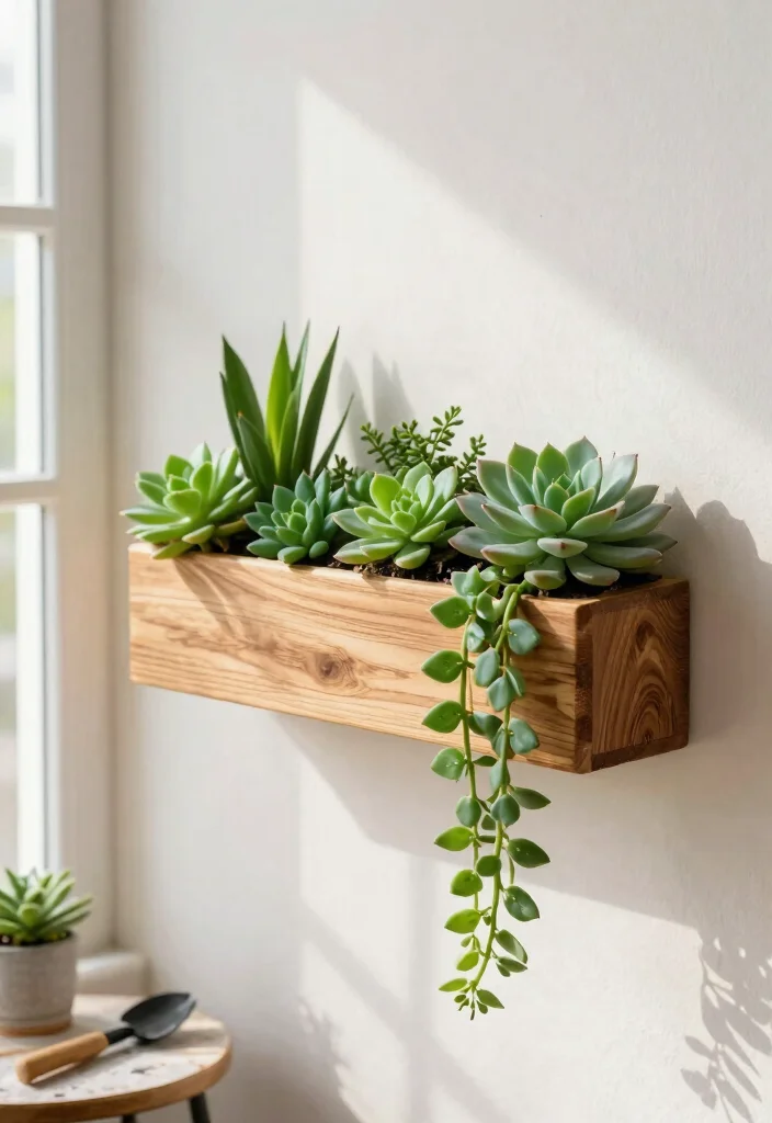 18 Cheap Wall Decor Ideas That Look Expensive - 3. DIY Wall Planter 1
