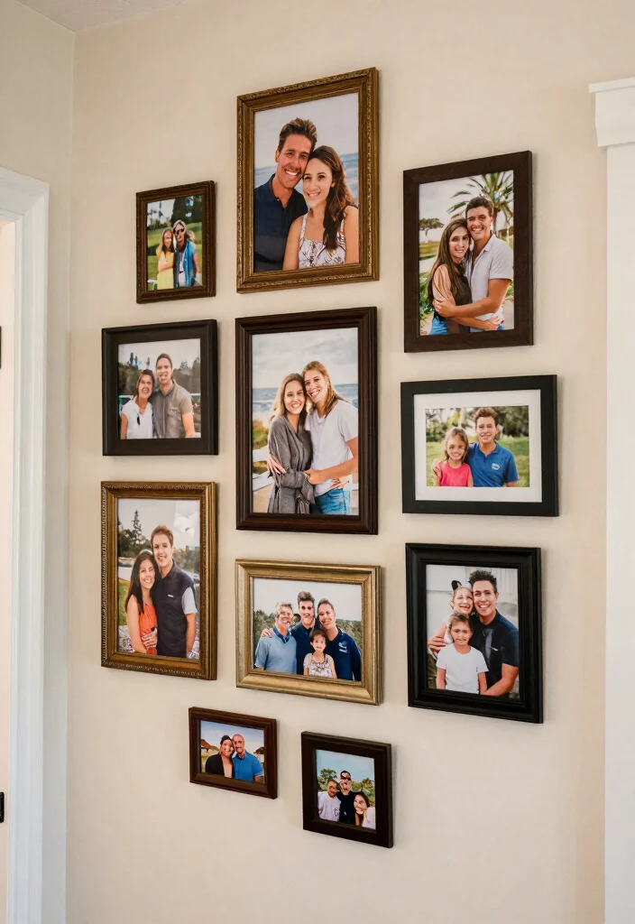 18 Cheap Wall Decor Ideas That Look Expensive - 5. Gallery Wall of Personal Photos 1