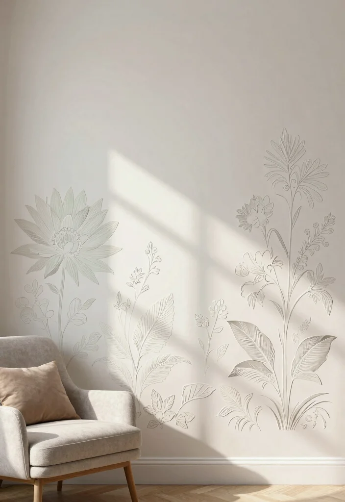 18 Cheap Wall Decor Ideas That Look Expensive - 9. Stenciled Wall Art 1