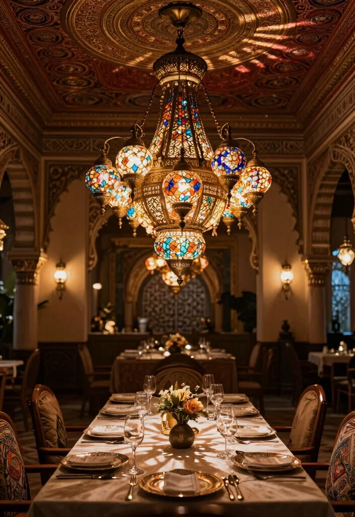 18 Moroccan Pendant Light Ideas With Exotic Glow - 11. Elegant Chandeliers with Moroccan Flair 1