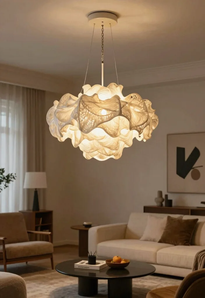 18 Moroccan Pendant Light Ideas With Exotic Glow - 13. Artistic Sculptural Shapes 1