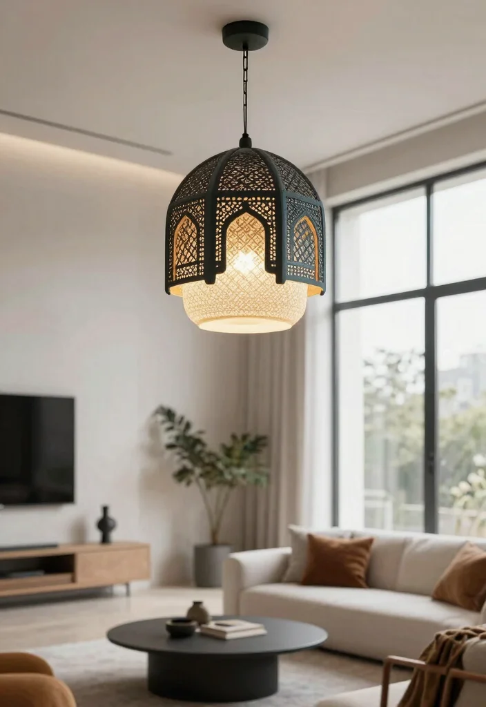 18 Moroccan Pendant Light Ideas With Exotic Glow - 5. Contemporary Twist on Tradition 1