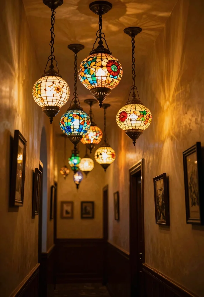 18 Moroccan Pendant Light Ideas With Exotic Glow - 7. Colorful Glass Lanterns 1