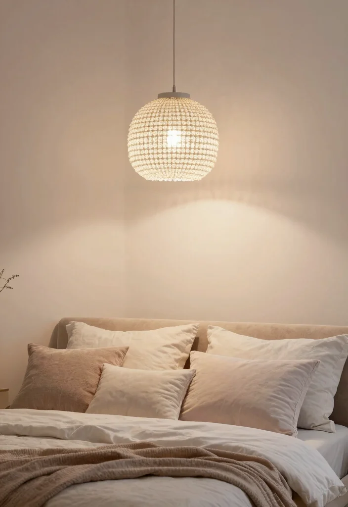 18 Moroccan Pendant Light Ideas With Exotic Glow - 9. Soft Glow of Beaded Lights 1