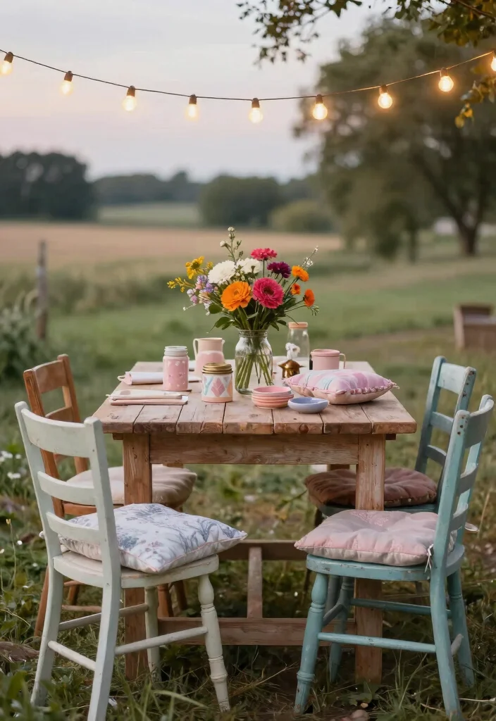 18 Roadside Stand Ideas That Attract Every Customer - 1. Upcycled Furniture Display 1