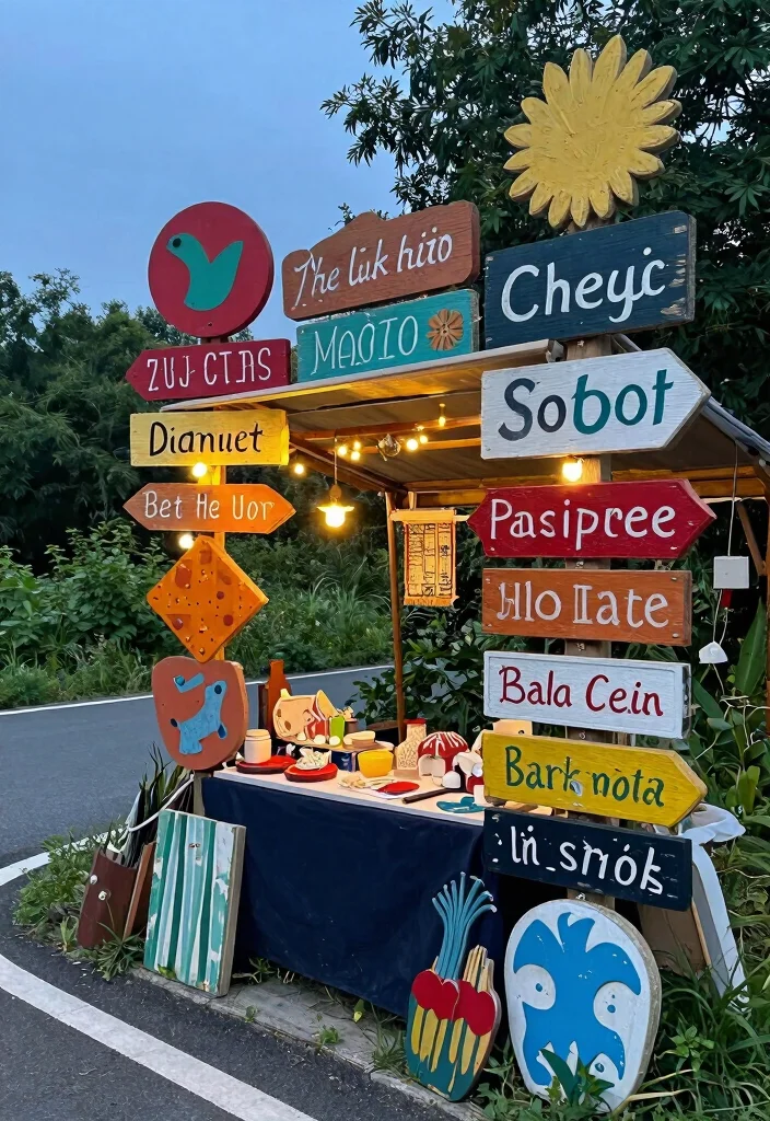18 Roadside Stand Ideas That Attract Every Customer - 14. Homemade Signs with a Twist 1