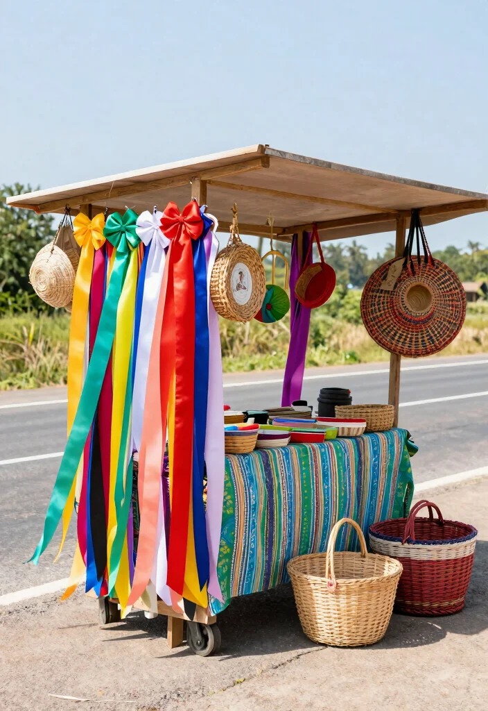 18 Roadside Stand Ideas That Attract Every Customer - 16. Colorful Accessories 1