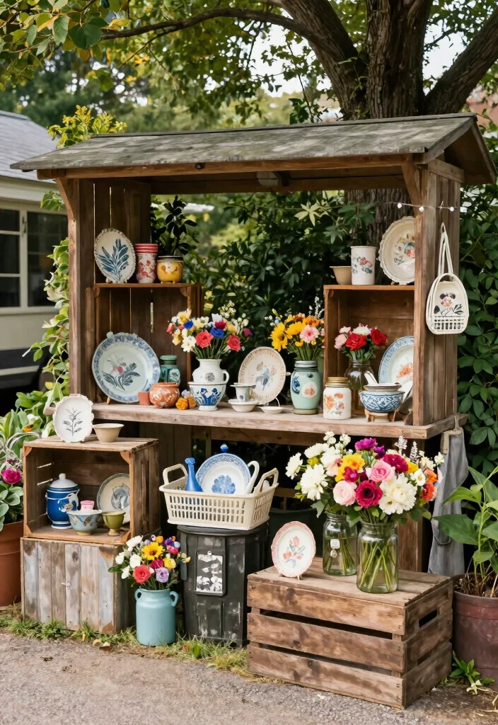 18 Roadside Stand Ideas That Attract Every Customer - 4. Vintage Display Techniques 1