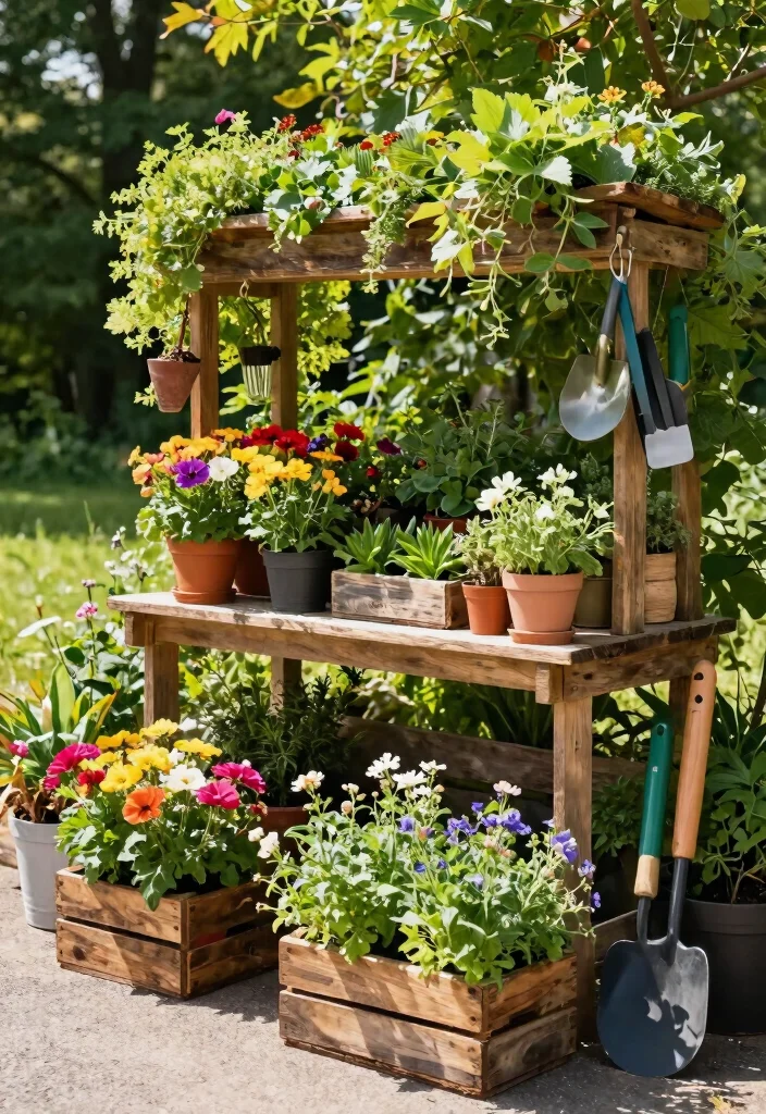 18 Roadside Stand Ideas That Attract Every Customer - 5. Garden-Inspired Decor 1