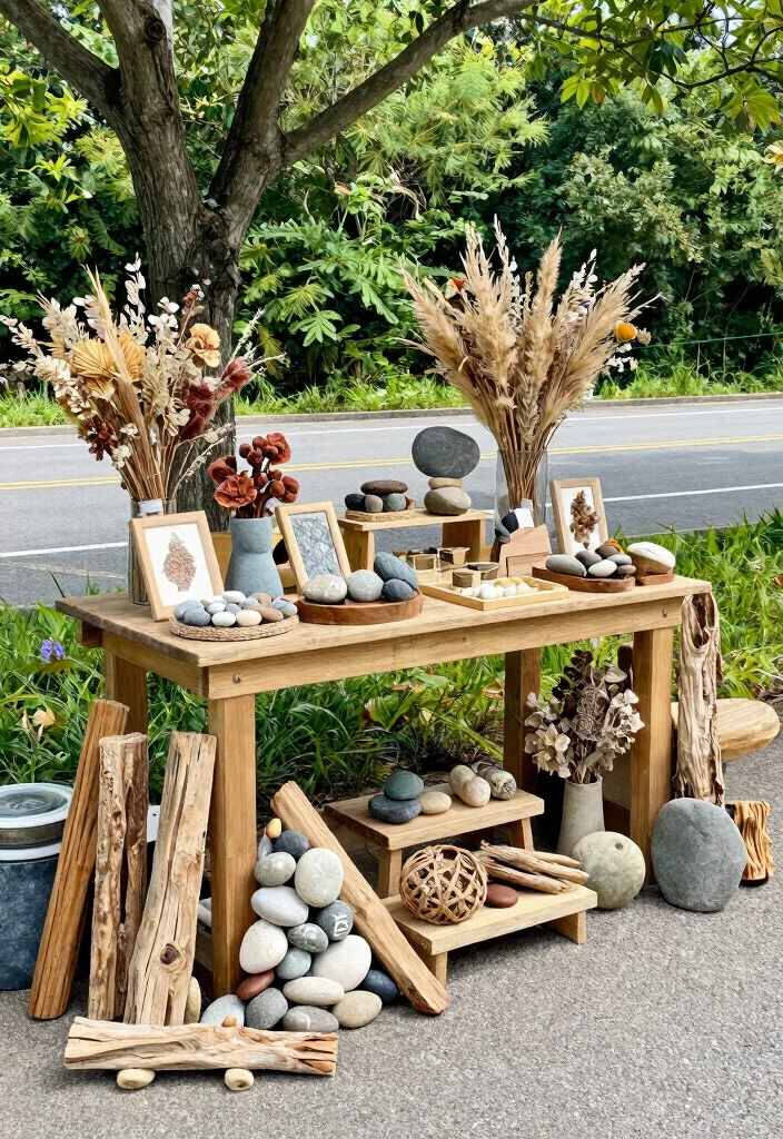 18 Roadside Stand Ideas That Attract Every Customer - 9. Nature-Inspired Decor 1