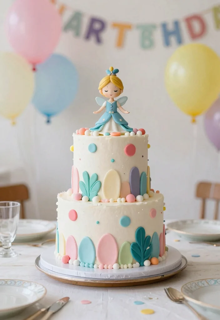 12 60th Birthday Cake for Dad Ideas That Transport to the Venue Intact - 11. The Whimsical Fairy Tale Cake 1