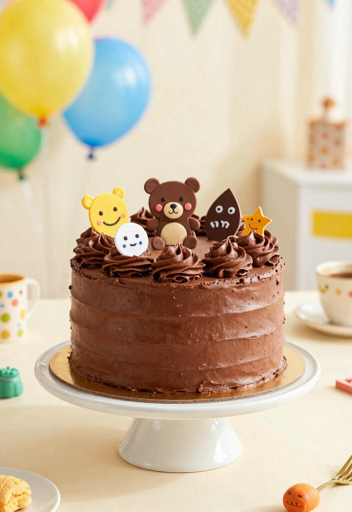 12 Birthday Cake for 1 Year Boy Ideas That Survive Baby Hands - 10. Chocolate Mud Cake 1