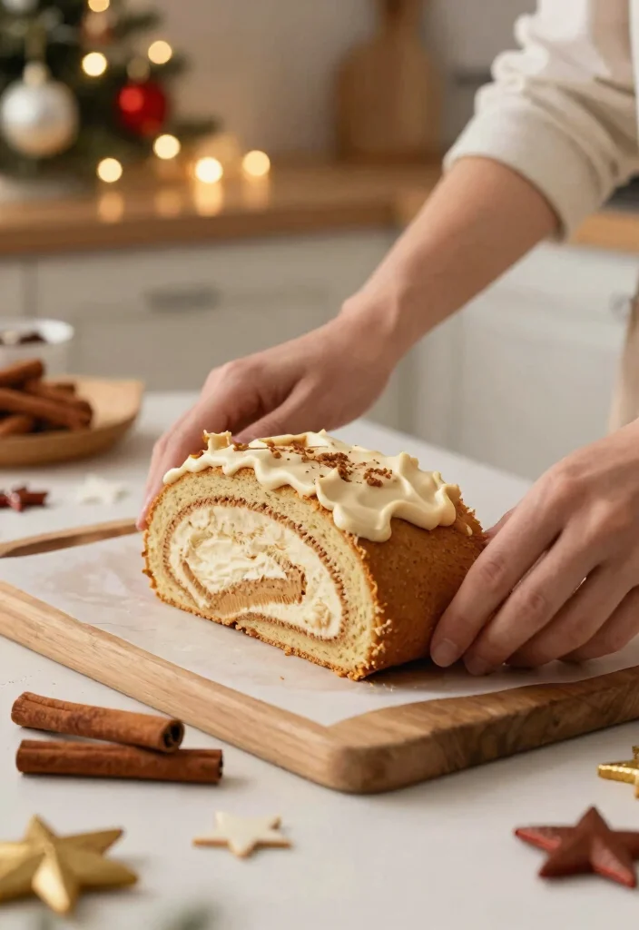 12 Christmas Cake Roll Ideas That Don't Crack When Rolling - 6. Gingerbread Cake Roll 1