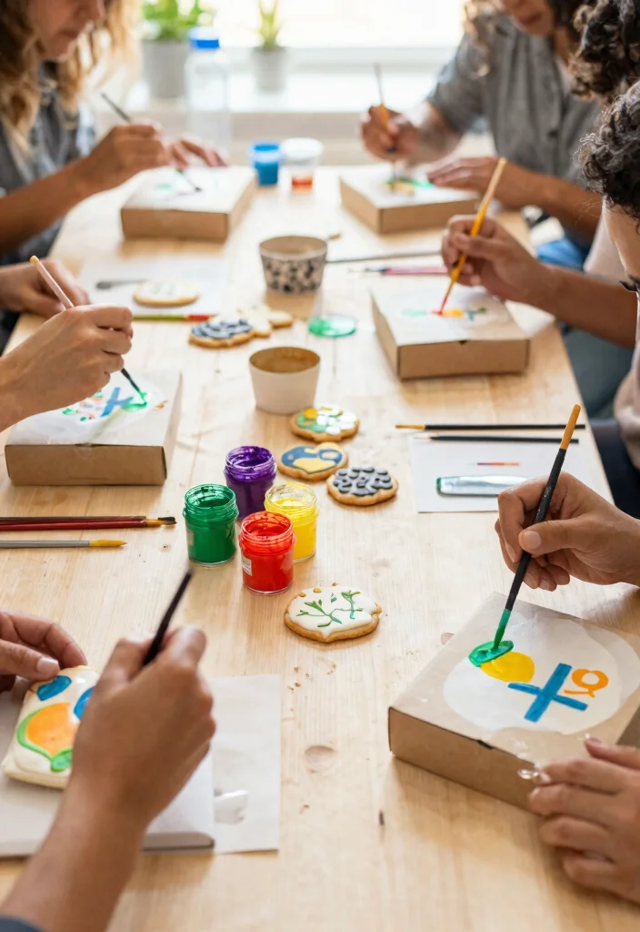 12 Cookie Packaging Design Ideas That Prevent Breakage - 11. Eco-Friendly Paint for Decorated Boxes 1