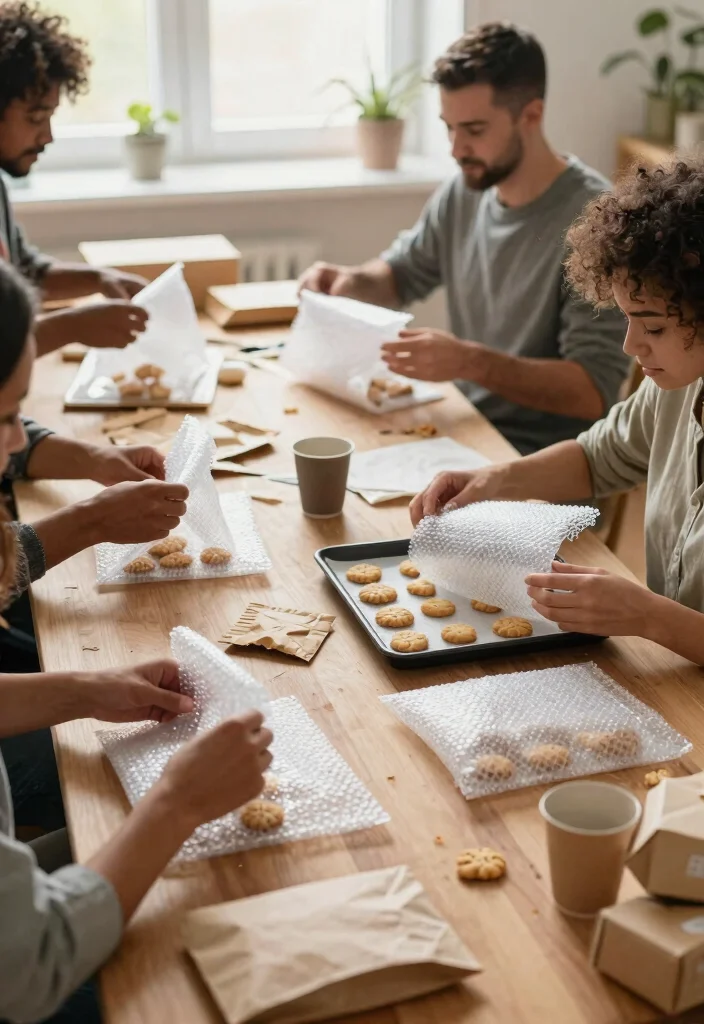 12 Cookie Packaging Design Ideas That Prevent Breakage - 12. Biodegradable Bubble Wrap 1