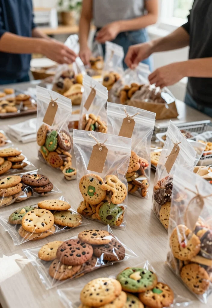 12 Cookie Packaging Design Ideas That Prevent Breakage - 2. Clear Biodegradable Bags 1