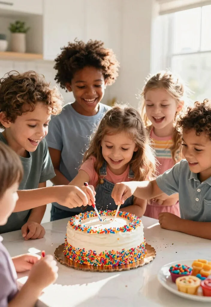 12 Daisy Birthday Cake Ideas Without Special Cutters - 7. Daisy Cake Decorating with Sprinkles 1