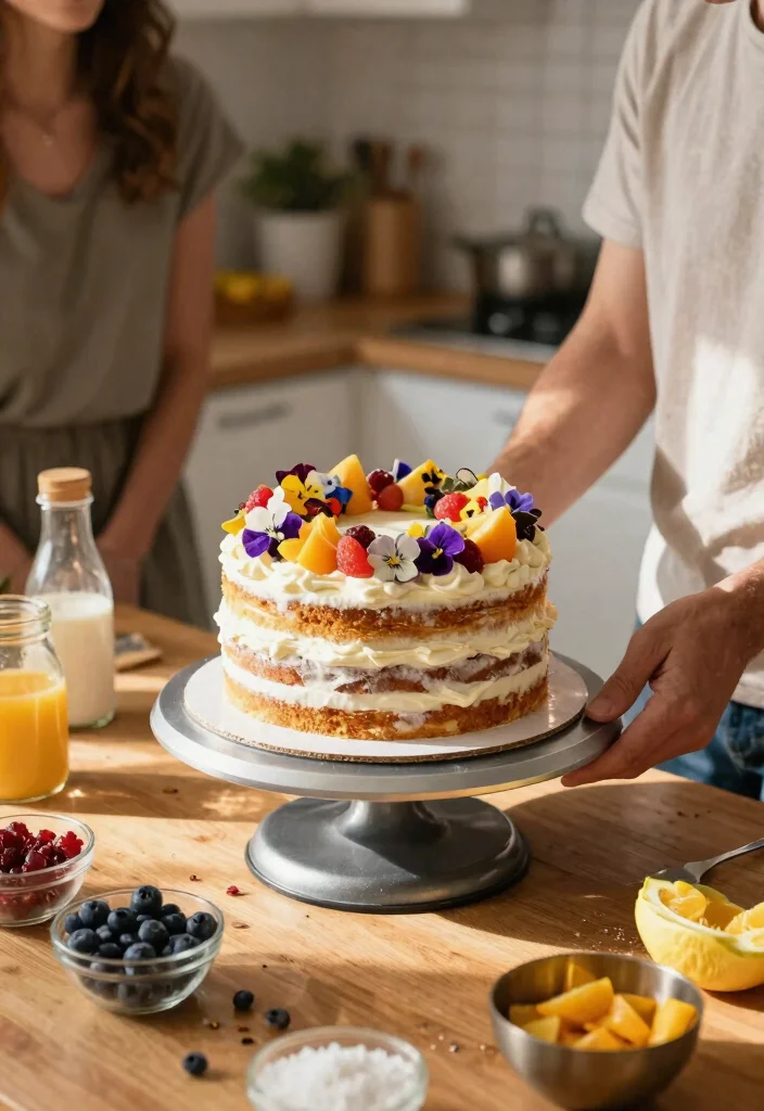 12 First Anniversary Cake Ideas Without Ordering Custom Fondant - 3. Naked Cake with Fresh Fruit 1