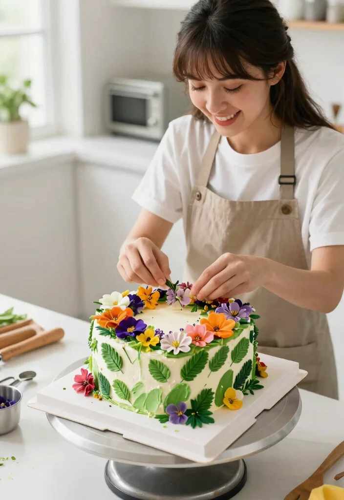 12 Heart Cake With Picture Ideas That Don't Bubble - 2. Floral Fantasy Heart Cake 1