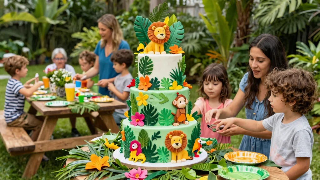 12 Jungle Theme Birthday Cake Ideas That Don't Melt Fast