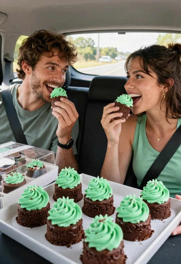 12 Mini Cake for Boyfriend Ideas That Survive a 2-Hour Drive - 7. Chocolate Mint Mini Cakes 1