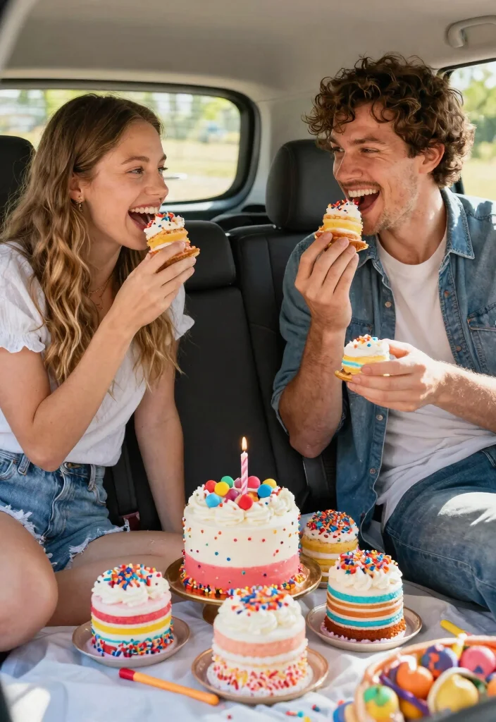 12 Mini Cake for Boyfriend Ideas That Survive a 2-Hour Drive - 9. Funfetti Mini Birthday Cakes 1
