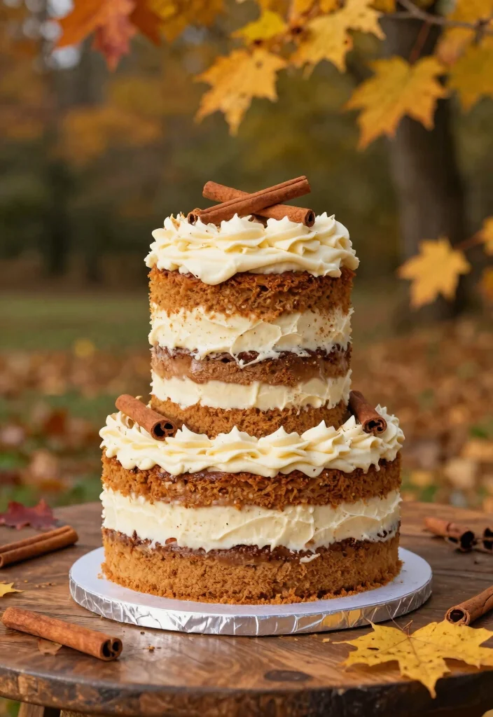 12 October Wedding Cake Ideas That Hold Shape in Outdoor Weather - 11. Chai Tea Affair 1