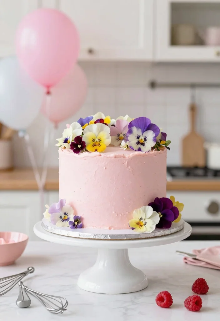 12 Pink 21st Birthday Cake Ideas Where Colors Don't Bleed Overnight - 1. Blush Pink Buttercream Dream 1