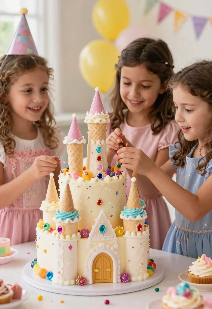14 Birthday Cake Ideas for Girls Kids That Match Their Theme Without Specialty Equipment - 2. Princess Castle Cake 1