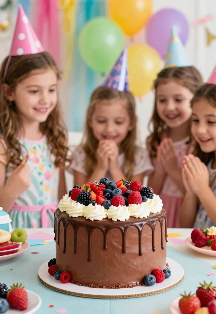 14 Birthday Cake Ideas for Girls Kids That Match Their Theme Without Specialty Equipment - 7. Chocolate Drip Cake 1