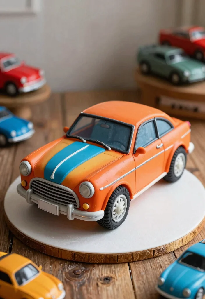 14 Cake Decoration for Men Ideas That Look Sharp Without Fondant Figures - 8. Classic Car Cake 1