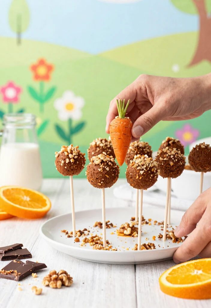 14 Cake Pops Ideas That Don't Fall Off Sticks Before the Party - 13. Carrot Cake Pops 1