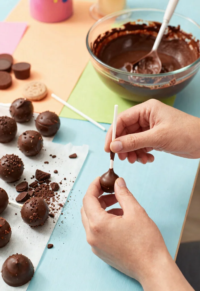 14 Cake Pops Ideas That Don't Fall Off Sticks Before the Party - 2. Chocolate Lovers' Delight 1