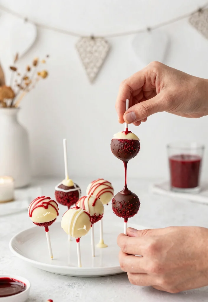 14 Cake Pops Ideas That Don't Fall Off Sticks Before the Party - 8. Red Velvet Velvet Cake Pops 1