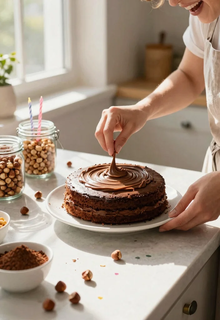 14 Happy Birthday Bento Cake for Boyfriend Ideas Made With 1 Bowl - 1. Chocolate Hazelnut Delight 1